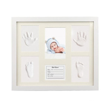 High Quality Newborn Babyprints Mold Handprint Footprint Kit Custom Baby Gifts Memorable Picture Photo Frame